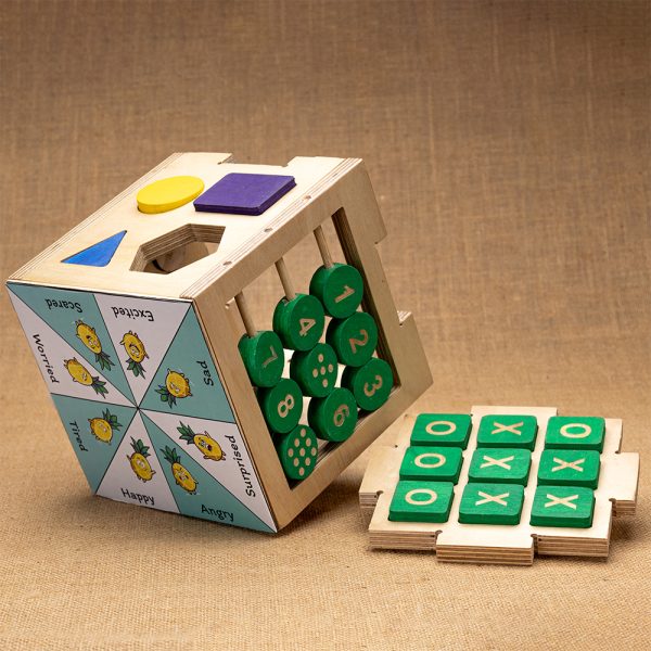 Multiactivity Wooden Cube