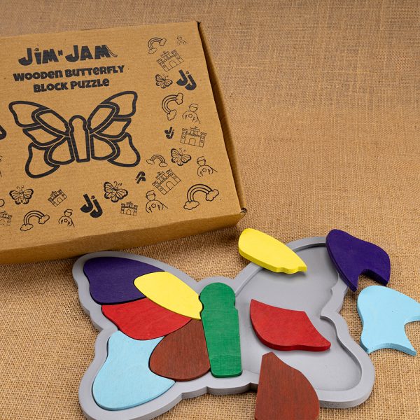 Butterfly Wooden Puzzle 3 - Jim n Jam