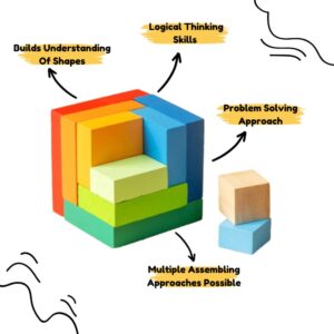 Rainbow Cube Blocks