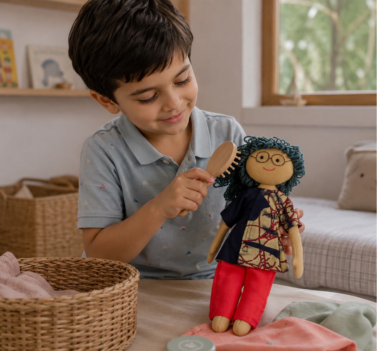 Dadu/Grandfather Handmade Rag Doll for Kids - Image 4